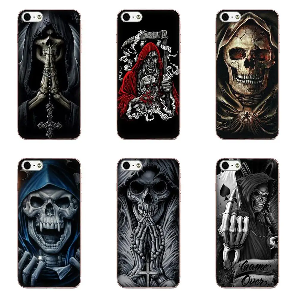 Grim Reaper Череп Скелет для Galaxy Alpha Note 4A10 A20 A20E A30 A40 A50 A60 A70 M10 M20 M30 мягкие чехлы чехол |