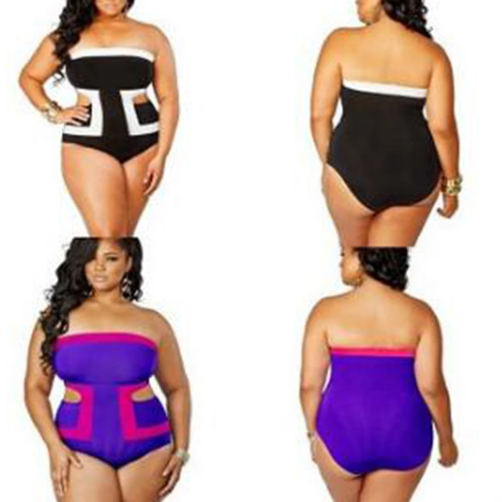 

Big Plus Size 4XL Women's Patchwork Cheely One Piece Beachwear Sets Swimsuits Bath Bathing Suits Swimwear Clothes bodysuits