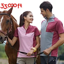 Для мужчин Для женщин Пеший Туризм спортивный быстрый сухой летняя футболка на открытом воздухе Рыбалка восхождение короткий рукав из воздухопроницаемого эластичного материала, быстро сохнут, футболки, топы