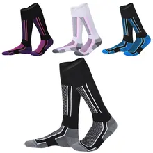 Зимние теплые Для мужчин Для женщин Термальность Лыжные носки спортивные для катания на сноуборде, велоспорта Лыжный Спорт футбольные носки; гетры; толстые длинные хлопковые носки
