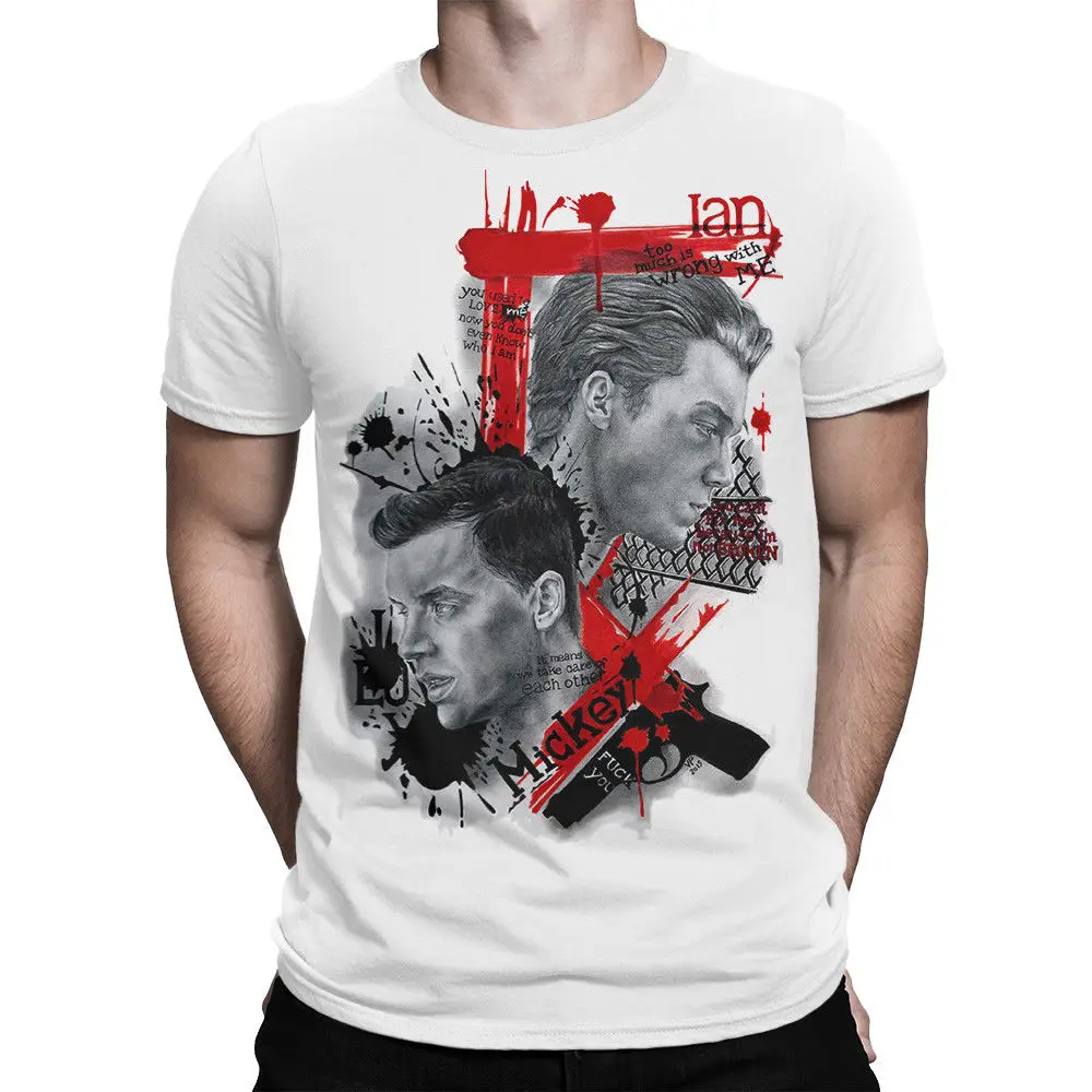 Gallavich Art футболка Ian Gallagher Mickey Milkovich все размеры 2019 Мужская Новая модная брендовая