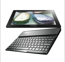 Free shipping 100% Original Aluminum Metal Stand Wireless bluetooth keyboard Case Cover For Lenovo S6000 10.1″ inch Tablet