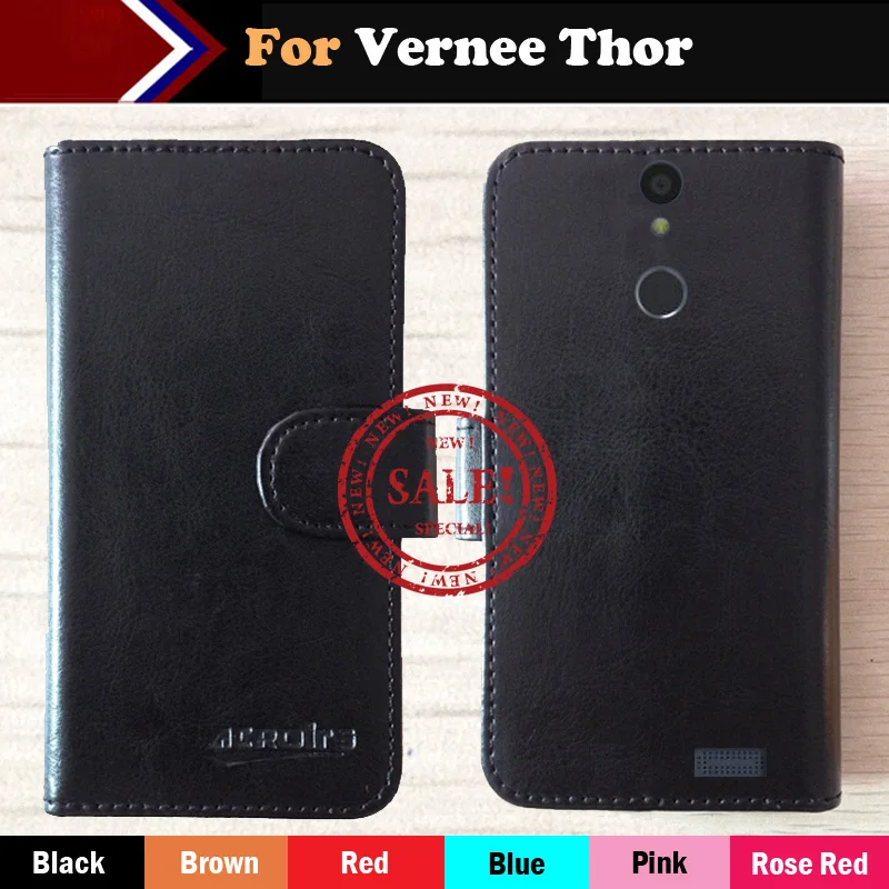 

Factory Direct! Vernee Thor Case 6 Colors Luxury Ultra-thin Leather Exclusive 100% Special Phone Cover Cases+Tracking