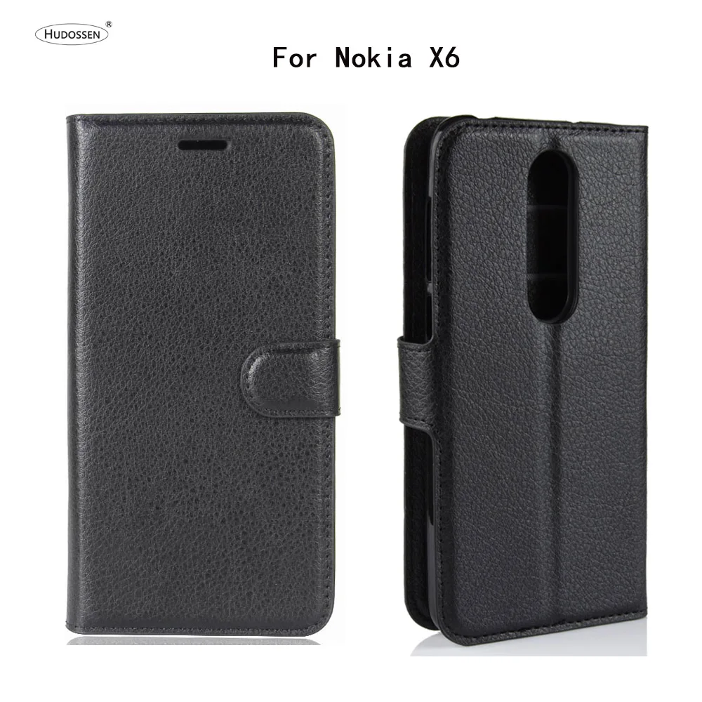 HUDOSSEN для Nokia X6 TA-1099 роскошный кожаный чехол с откидной крышкой аксессуары
