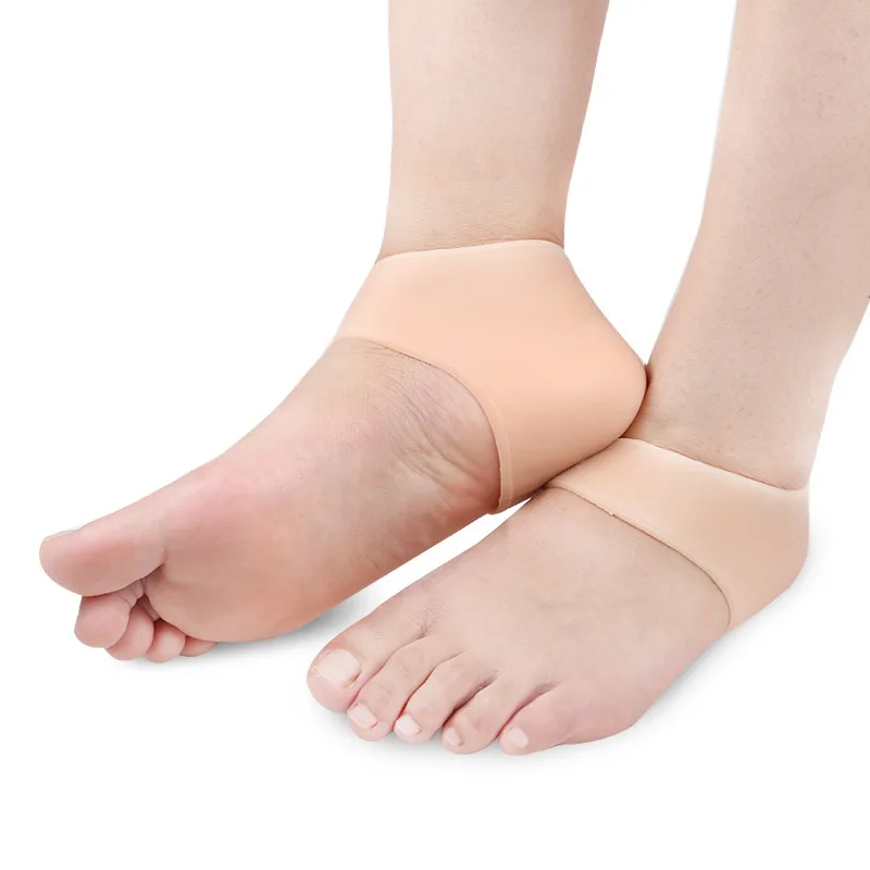 2 шт. = 1 пара Новый гель увлажняющий боли на уход за ногами инструмент носки гигиенические силиконовые пятки трещины протектор носки для