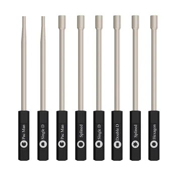 

New Arrived 8 Pcs/Set Carburetor Adjustment Tool Pac Man Single D Double D Hexagon Hex Socket 7/21-Teeth Splined Screwdriver HR