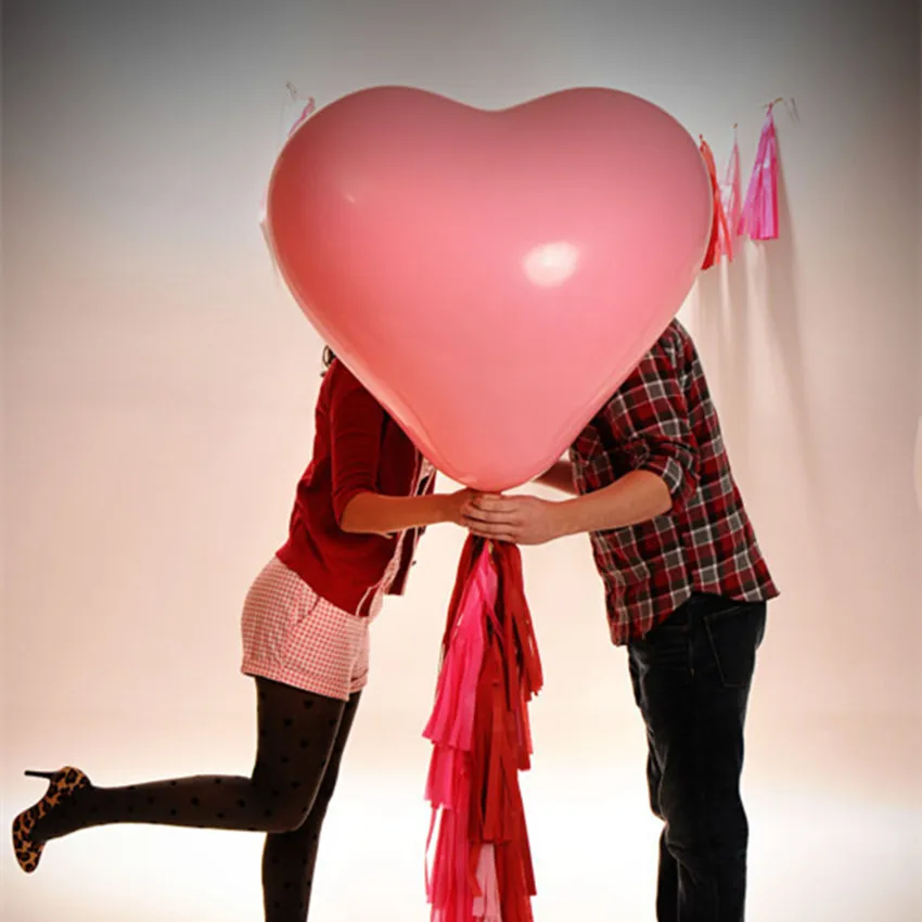 36 дюймов розовый белый красный латексные шары «любовь» в форме сердца утолщение жемчужный шар свадебные принадлежности День Рождения Вечеринка детский душ Декор