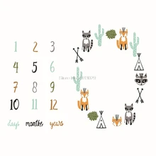 Одеяло для фотосъемки новорожденных, фон для фотосъемки, месячный рост, одеяло для фотосъемки-B116