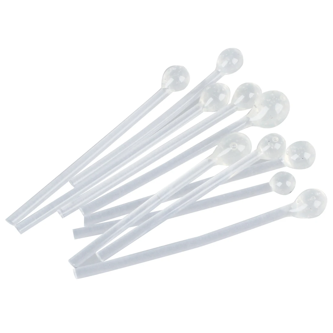 100 Pcs Clear Plastic Sticks Hypoallergenic Studs Earringsin Stud