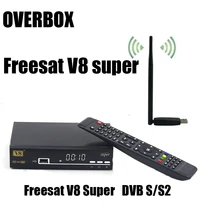 Free USBWIFI overbox Freesat V8 Super 3G IPTV digital Satellite tv receiver DVB-S2 1080p hd support newcamd scart