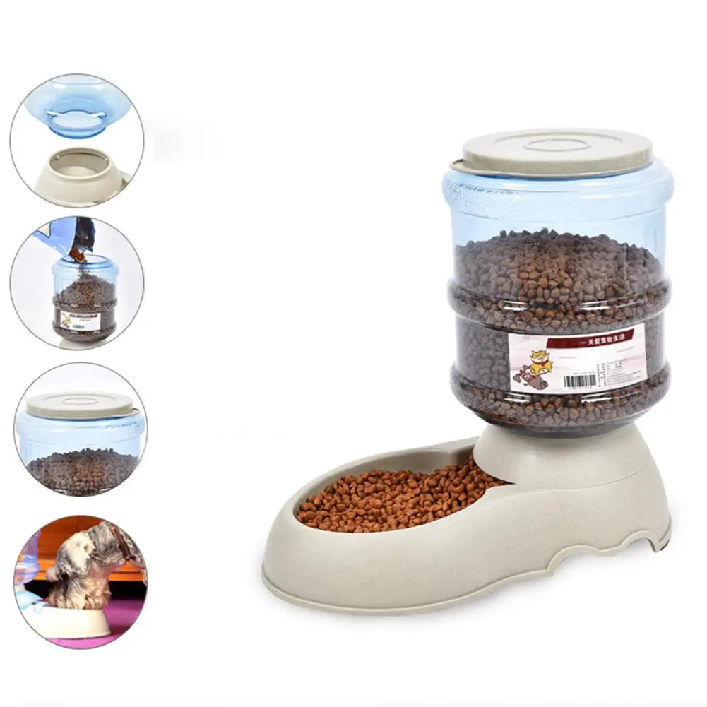 

New sell 1Pc Detachable Pet Cat Dog Automatic Feeder Food Drink Animal Bowl Water Bowl Dispenser Pet Feeder Supplies