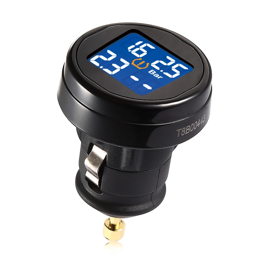 

STEELMATE Tire Pressure Monitoring System TPMS 4 Sensor LCD Display High / Low Pressure Warning Alarm Car TMPS 4 External Sensor