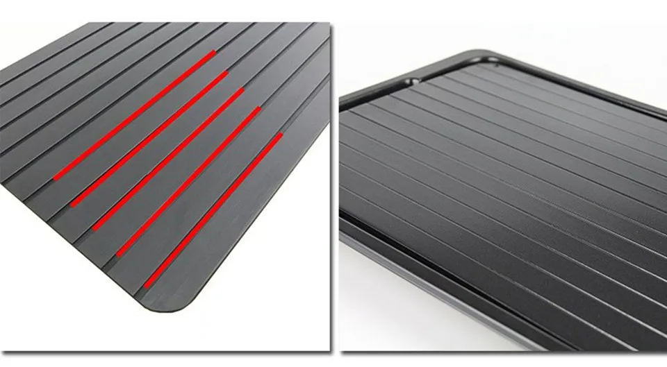 Hamburger Meat Beef Defrosting Tray Make Tool Metal Plate Defrosting Tray Safe Fast Thawing Frozen Meat Defrost Kitchen Tool Hamburger Meat Beef Defrosting Tray Make Tool Metal Plate Defrosting Tray Safe Fast Thawing Frozen Meat Defrost Kitchen Tool