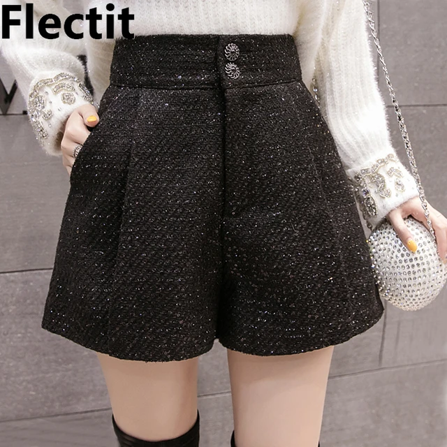 Ladies hot sale tweed shorts