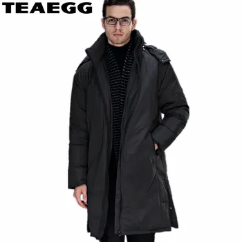 

TEAEGG Plus Size 5XL Down Jacket Men Clothing Hat Datachable Business Casual Winter Jacket Male Parka Chaqueta Pluma HombreAL276