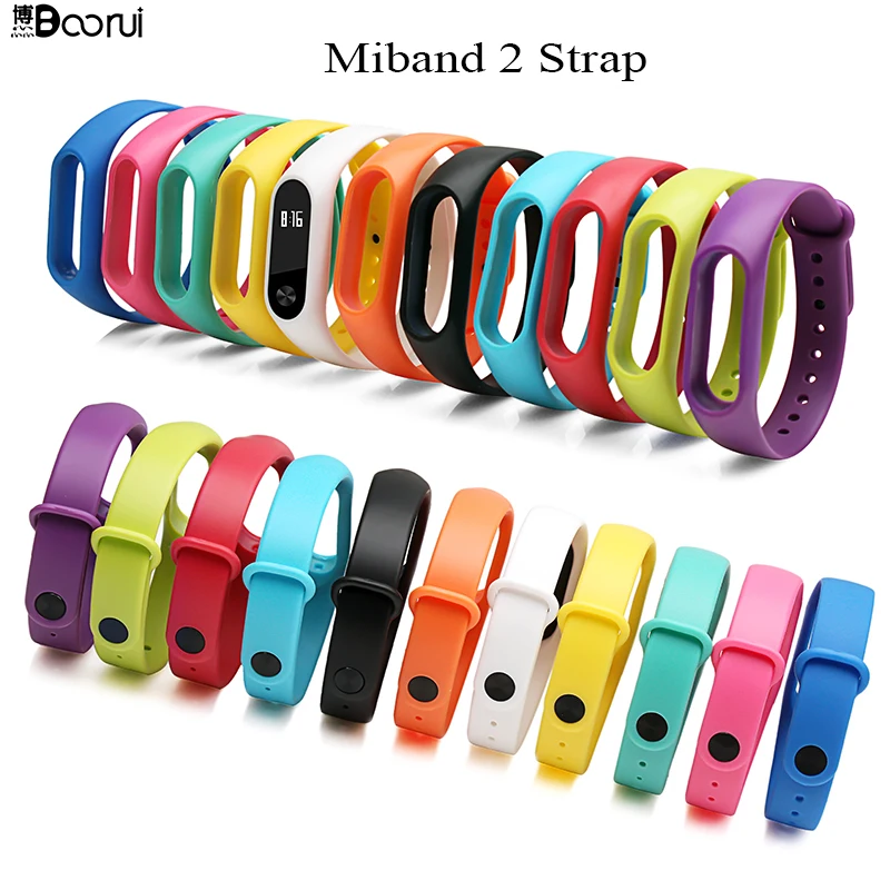 Умные аксессуары BOORUI сменный силиконовый ремешок для xiaomi mi band 2 спортивный