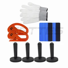 Виниловых пленка для оклейки автомобиля набор инструментов войлочная скребковая бритва перчатки для упаковывания магнитный держатель