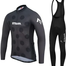 Осенние тонкие майки для велоспорта Mem с длинным рукавом, MTB велосипед, Ropa Ciclismo, велосипедная спортивная одежда Pro STRAVA Team, одежда для велоспорта черного цвета