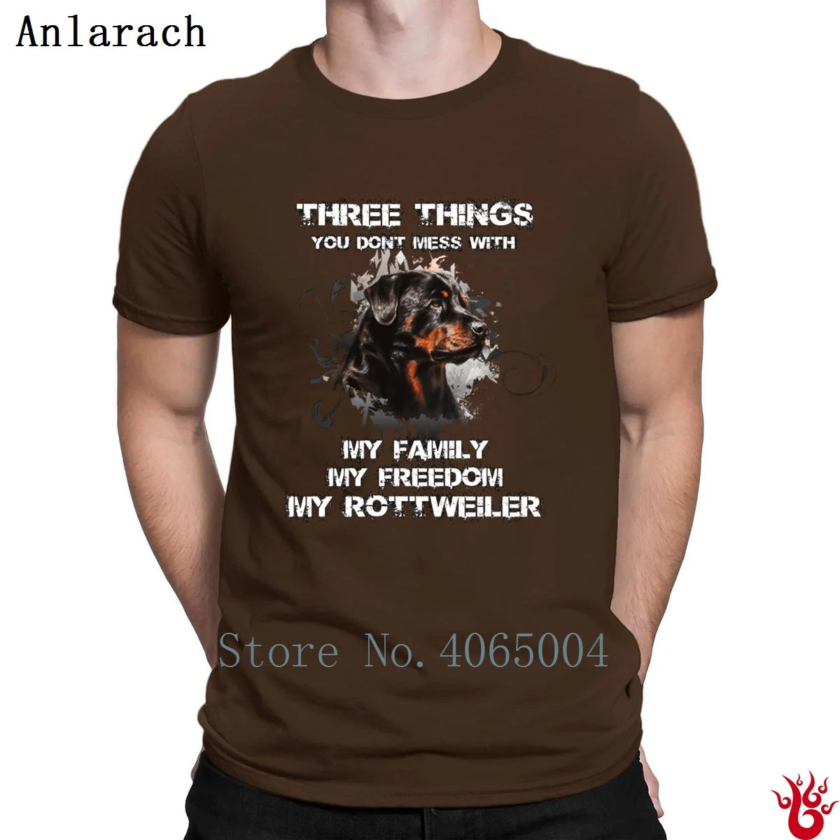 Rottweiler не связывайтесь с My Rottweiler футболка s плюс размер 3xl забавная повседневная мужская футболка весна осень против морщин Винтаж - Цвет: coffee