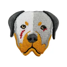 Нагрудная нашивка с бульдогом, вышивка на заказ, железные нашивки для детей, девочек, уличные нашивки для наездника, Наплечные ручки, аппликация, нашивки в виде животных для куртки