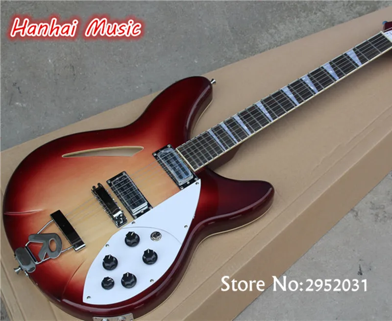 Free Shipping 6 String Electric Guitar,24 Frets,2 Open Pickups,Vintage