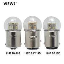 S25 1157 BAY15D 1156 BA15S BA15d 1142 Светодиодные Автомобильные фары 6v 12v 24v 36v 48v 1,5 W стеклянная крышка IP65 Авто сигнала поворота Стоп-сигнал стоп-сигнала