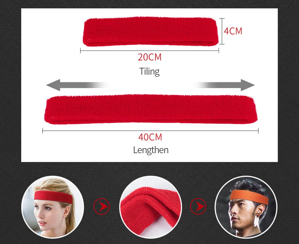 Sweatbands оголовье Йога баскетбольный спортзал теннис спортивный Фитнес стрейч руководитель группы волос Zweetband Hoofd Для мужчин Для женщин повязка от пота