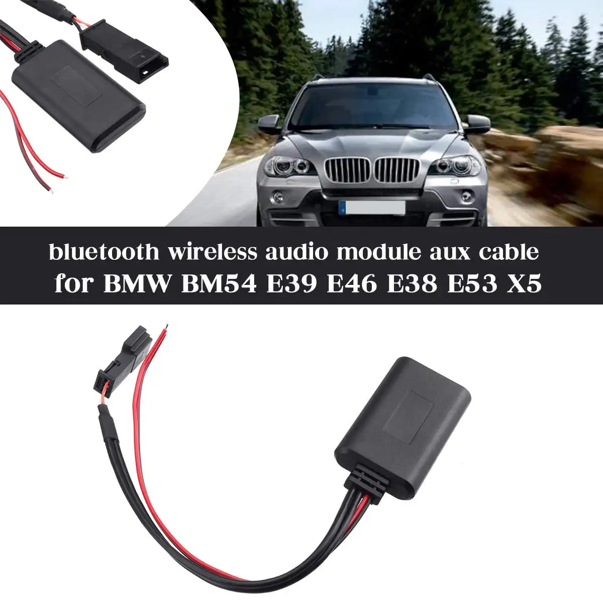 Car bluetooth Module AUX IN Audio Radio Adapter 3-pin for BMW BM54 E39 E46 E38 E53 X5 Car Electronics Accessories