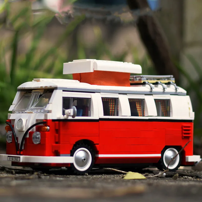 

New Technic Series the Volkswagen T1 Camper Van car-styling Building Blocks Bricks Compatible Education Toys for Child gifts