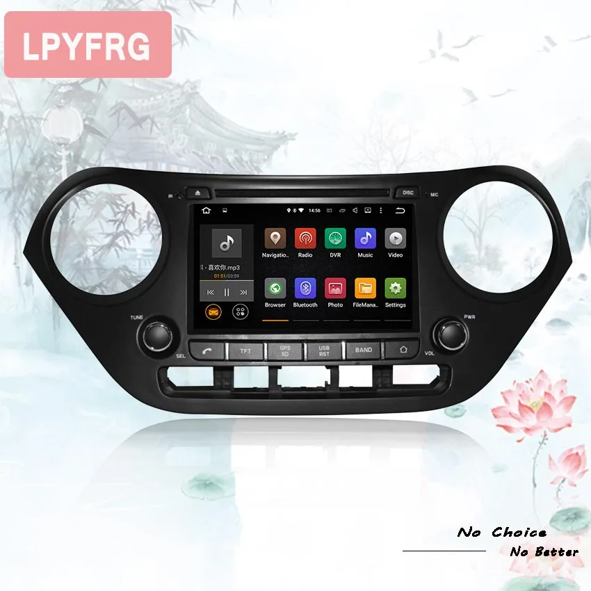 Perfect 4GB Ram1024*600 Android 9.0 Auto Stereo Multimedia For HYUNDAI I10 2014-2018 car dvd player GPS BT Radio stereo Navigation Audio 0