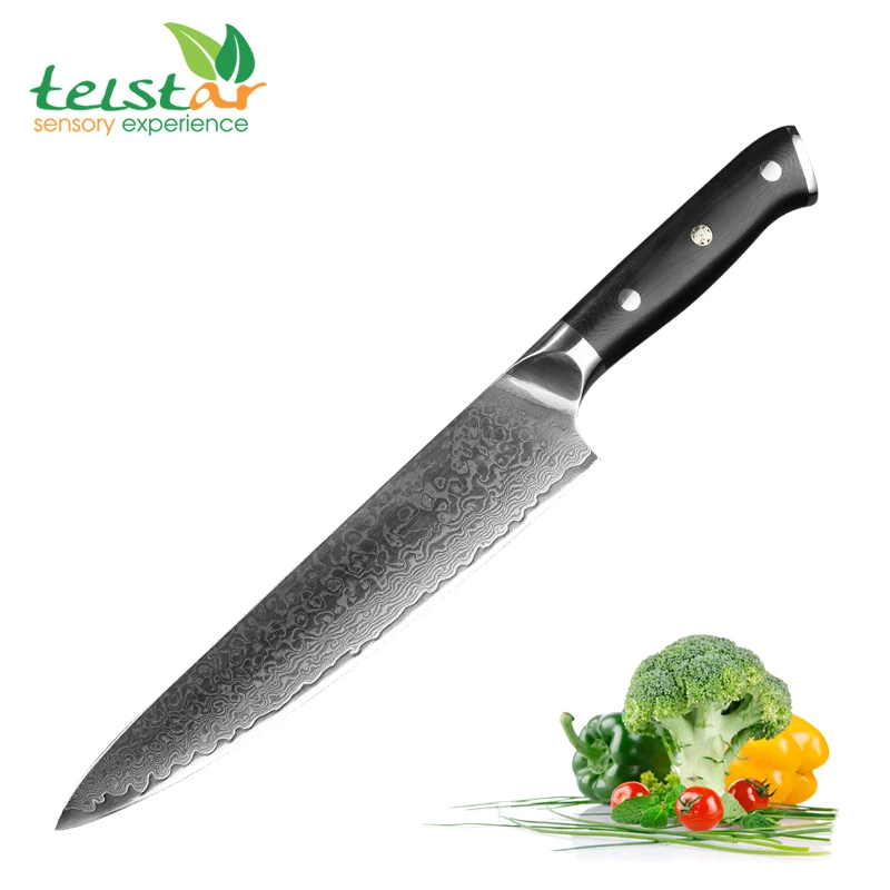 

8 inch Japanese chef knife Damascus 67 layer VG10 Kitchen Knives Sharp Stainless Steel Meat Knife with G10 Handle