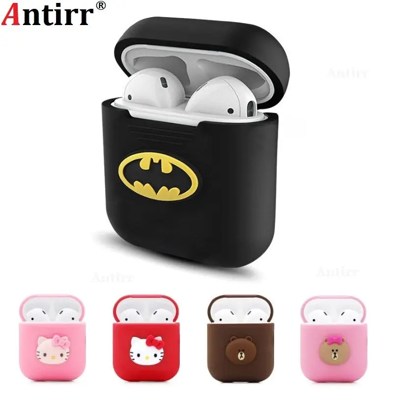 

Unique 3D Marvel Avengers Cartoon Silicone Case For Apple Airpods Accessories Protective Decor Cover Pouch Earphone Case