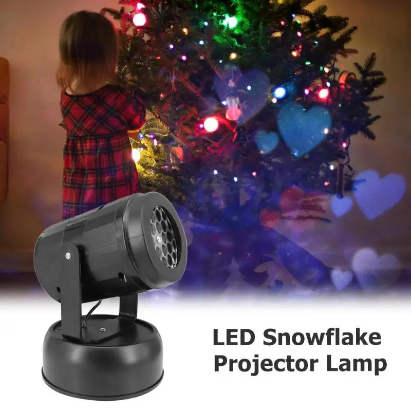 

LED Snowflake Fairy Lights Holiday Party Club Stage Decor Projector Lamp