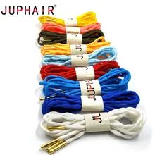 JUPHAIR 115 см Золотой металлический носок противоскользящие круглые туфли струны жемчужные частицы модные волнистые шнурки нескользящие шнурки для спортивной обуви