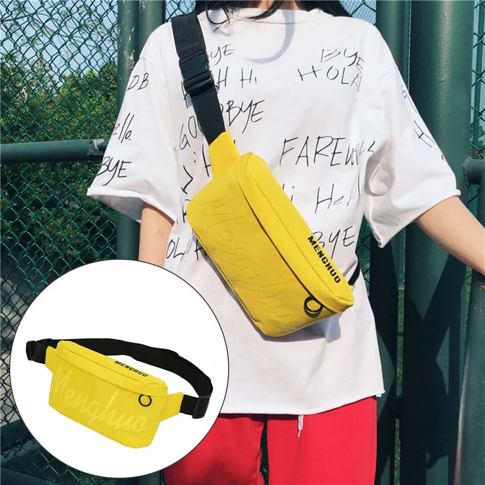 

Hot Selling Multifunctional Waist Bag Adjustable Belt Chest Bag Letter Printing Small Money Purse -B5