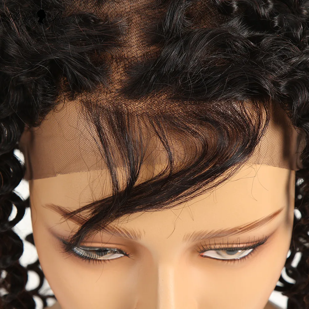 360 Lace Frontal Closure Pre Plucked With Baby Hair Brazilian Deep Wave 360 Lace Frontal Natural Color Queen Virgin Remy Hair