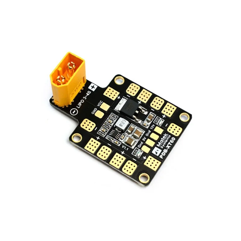 

Matek PDB XT60 Drone Power Distribution Board with W/ BEC 5V 2A 12V 0.5A for RC FPV Drone Quadcopter Quadrocopter Helicopter