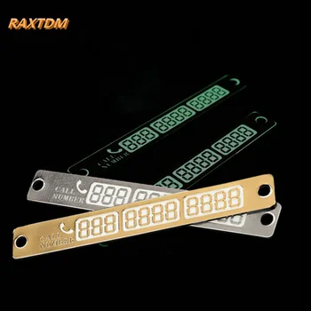 

Temporary Parking Card Luminous Phone Number Card Plate For SEAT Ibiza Leon Toledo Arosa Alhambra Exeo Supercopa Mii Altea Cordo