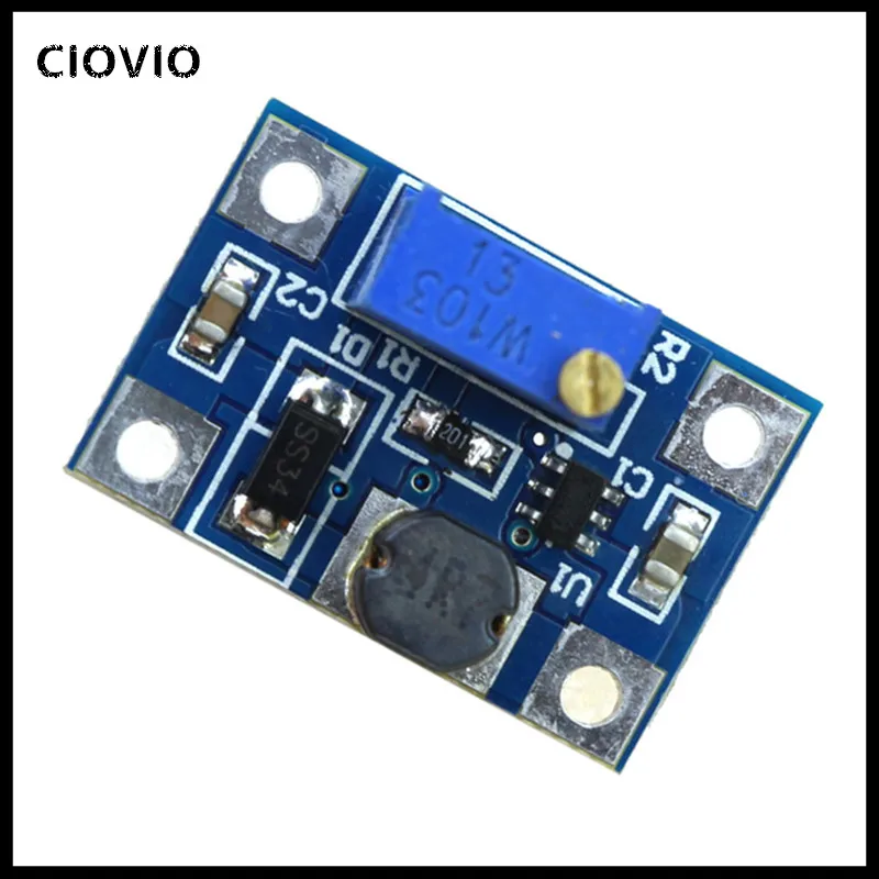 Smart Electronics 2-24V to 2-28V 2A DC-DC SX1308 Step-UP Adjustable Power Module Step Up Boost Co