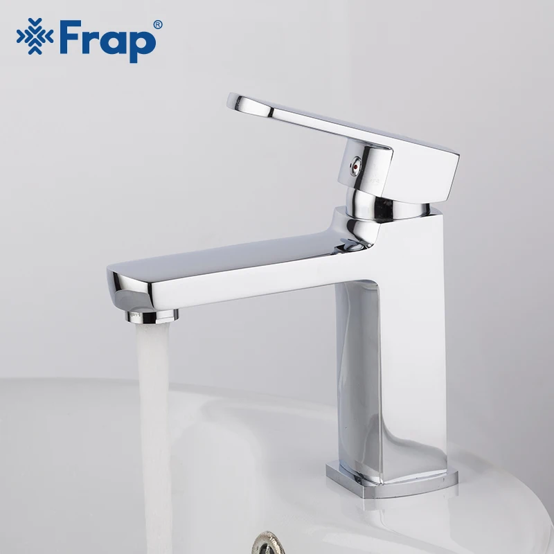 Frap جديد حوض صنبور الكروم حمام من الفولاذ المقاوم للصدأ صنبور حوض خلاط الغرور الساخنة والباردة المياه خلاط بالوعة صنبور الصنابير