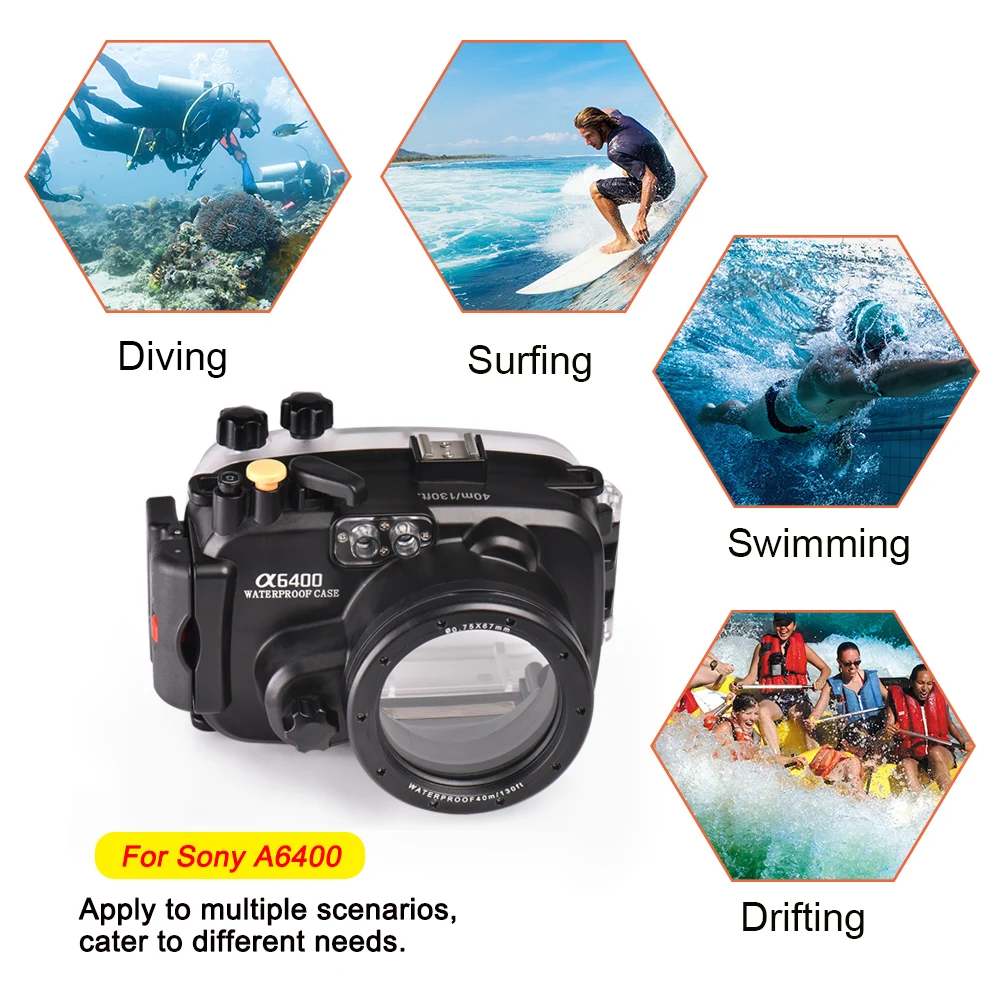 ソニーA6400カメラハウジング防水ipx 8ダイビング深さ40m写真 ソニーA6400カメラハウジング防水ipx 8ダイビング深さ40m写真