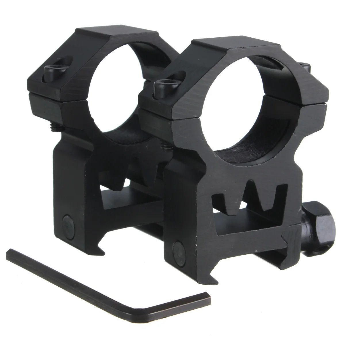 

Jiguoot 2pcs 25.4mm High Profile Flattened Bracket Dovetail Rail Mount