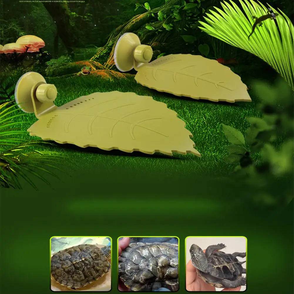 LanLan присоска типа искусственные листья для домашних животных среда обитания декор для ящериц лягушек змей Черепаха и многое другое рептилии
