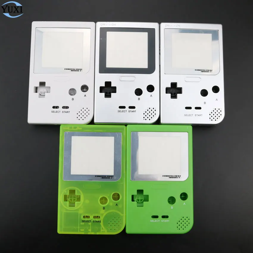 YuXi белый серебристый и зеленый чехол Корпус Замена оболочки для Gameboy карманная консоль для GBP оболочка с кнопками комплект