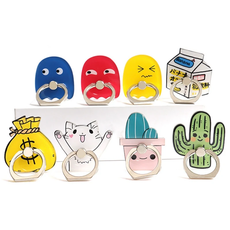 

UVR 360 Degree Cartoon Animal Mount Finger Ring Smartphone Stand Holder Mobile Phone Holder Stand For iPhone All Phone
