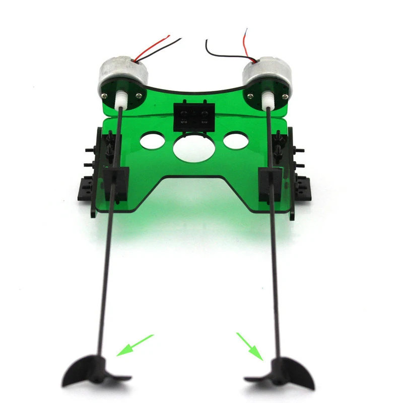 

1Set DIY Accessories RC Boat 300 Dual Motor Boat Power Kit with Positive and Reverse Propeller for RC Boat Spare Parts