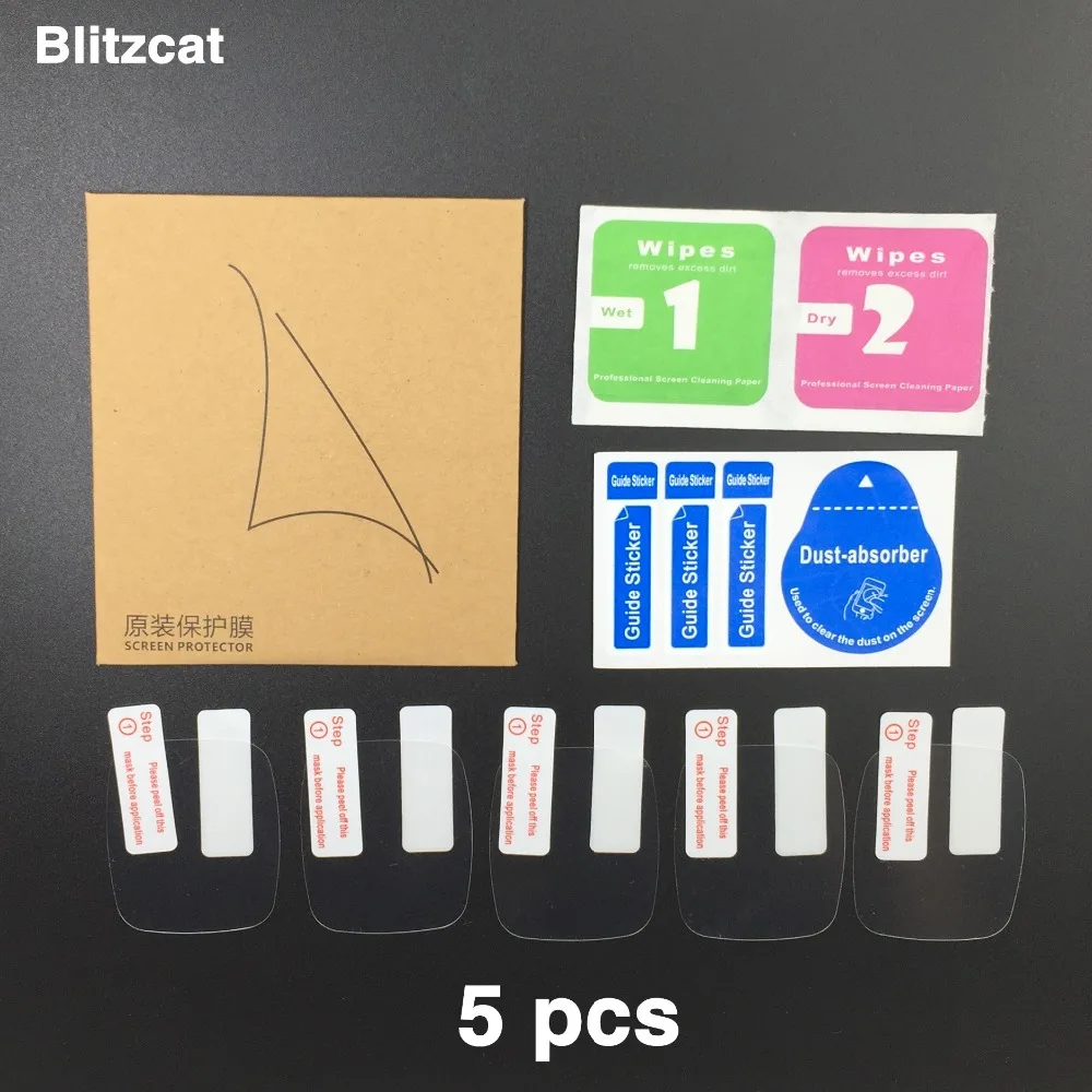 

5 pcs LCD Screen Protector For Polar M400 M430 Screen Protectors PET Protection Guard Protective Film Smart Watch Accessories