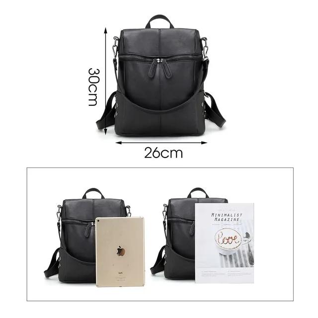 Herald Fashion Women s PU Leather Backpack School Bags For Teenage Girls Large Capacity Backpack Laptop Herald Fashion Women's PU Leather Backpack School Bags For Teenage Girls Large Capacity Backpack Laptop Bag Drop Shipping