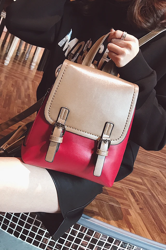 2018 Hot Fashion Women Backpack PU Leather Bag for Teenager Girls Women Backpack School Bags Top-handle Ladies Backpack Mochilas (3)