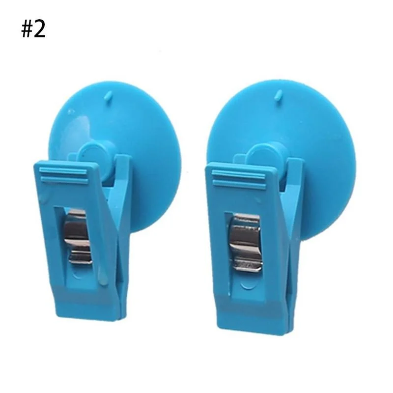 

1 Pair Car Interior Window Mount Black Suction Cap Clip For Sunshade Curtain Towel Ticket Plastic Sucker Removable Holder